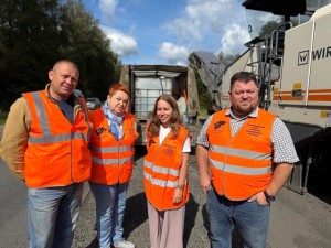 Общественники проверили ход работ на участке дороги «Москва – Санкт-Петербург» – Бронница – Мшага